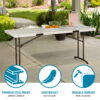 Lifetime folding table 183cm (fold in half)