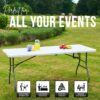 Folding table 183×75cm (fold in half)