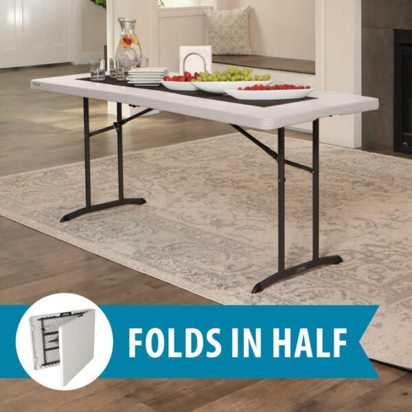 Lifetime folding table 183cm (fold in half)