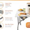 Folding table 183×75cm (fold in half)